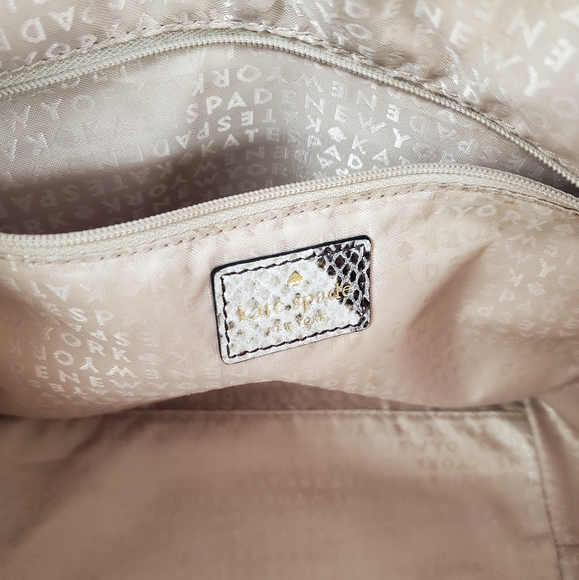 Kate Spade Savannah Parliament Medium Snakeskin Detachable Crosbody - Picture 12 of 13